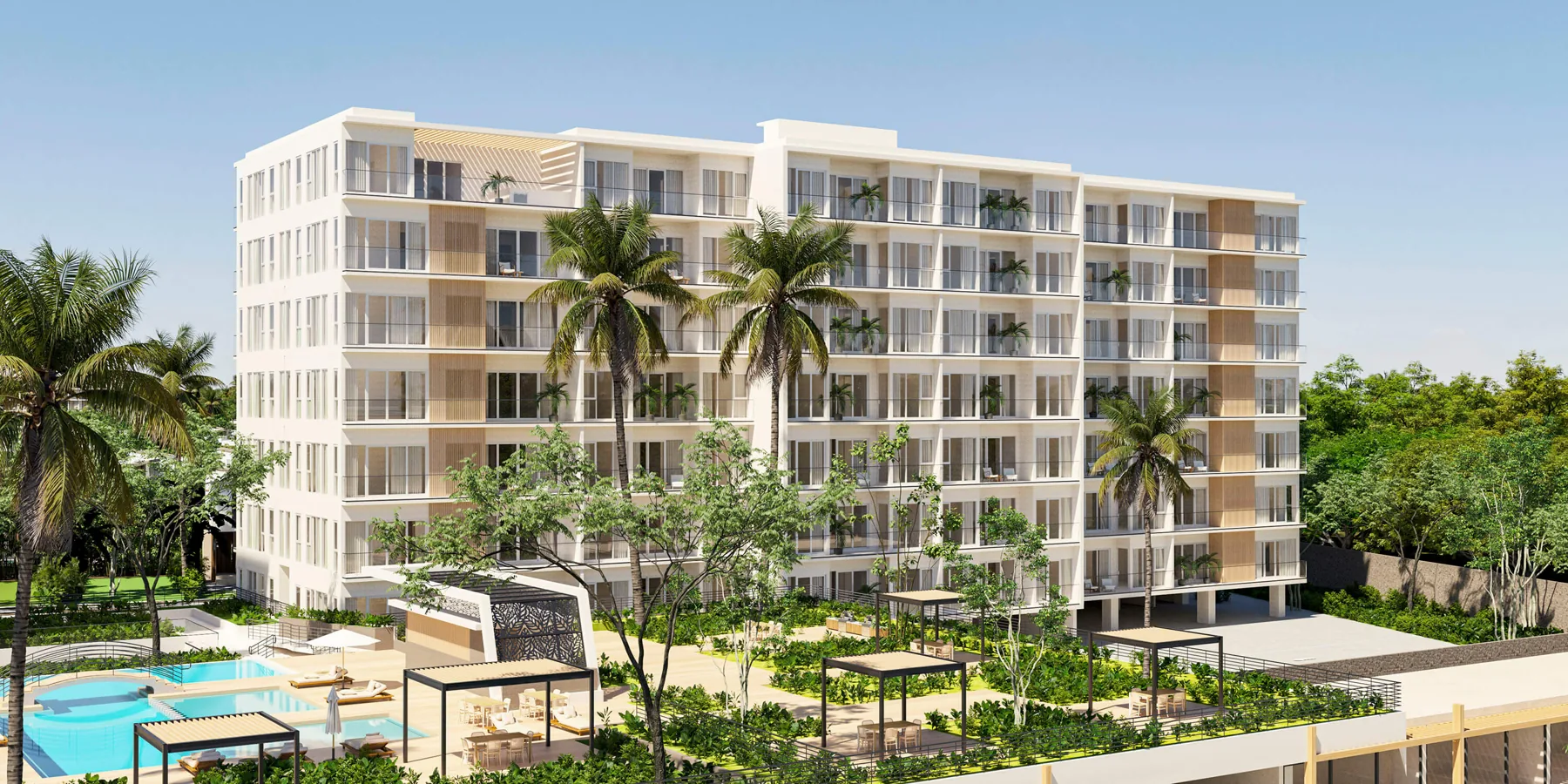 Render oficial de la torre residencial de Lomas Aurora